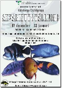 Affisch för Göteborgs Ciklidgrupps utställning 2005