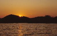 Malawisjön - solnedgång